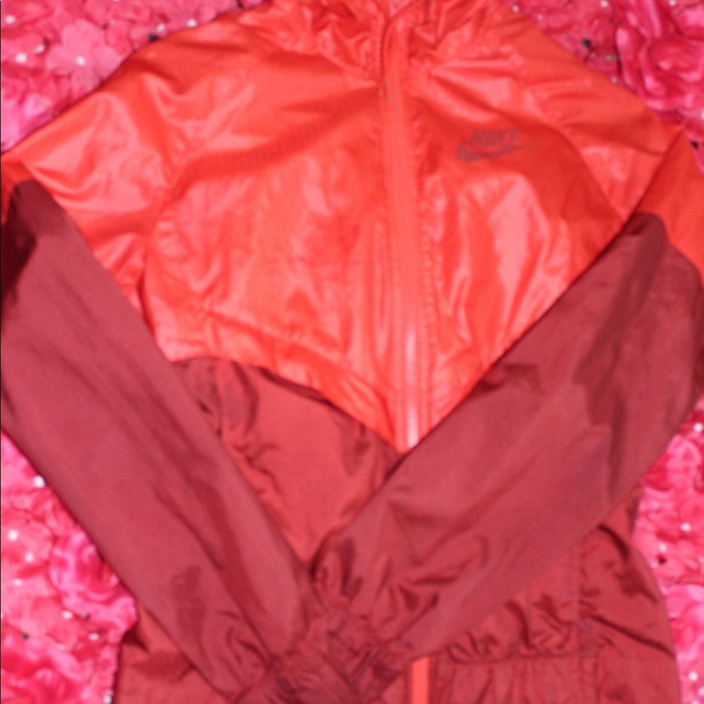 Nike red track jacket